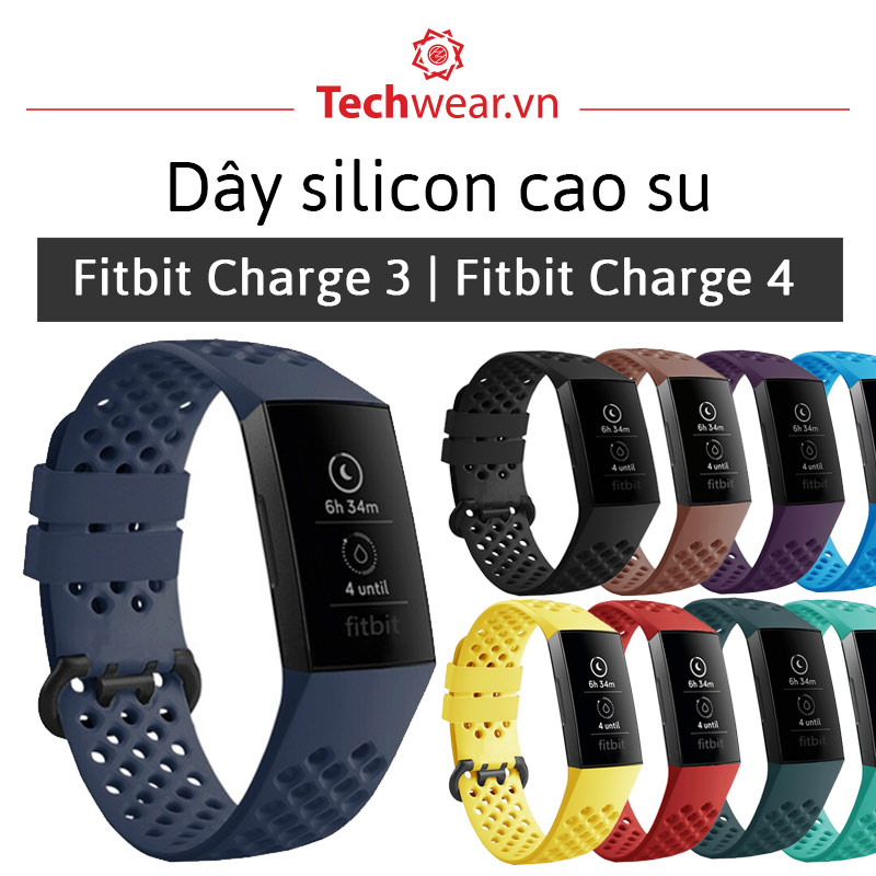 Dây Silicon thể thao thay thế cho Fitbit Charge 4