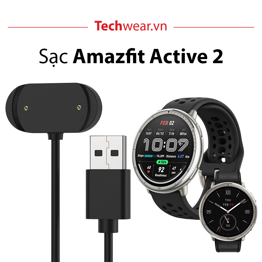 Cáp sạc đồng hồ Amazfit Active 2