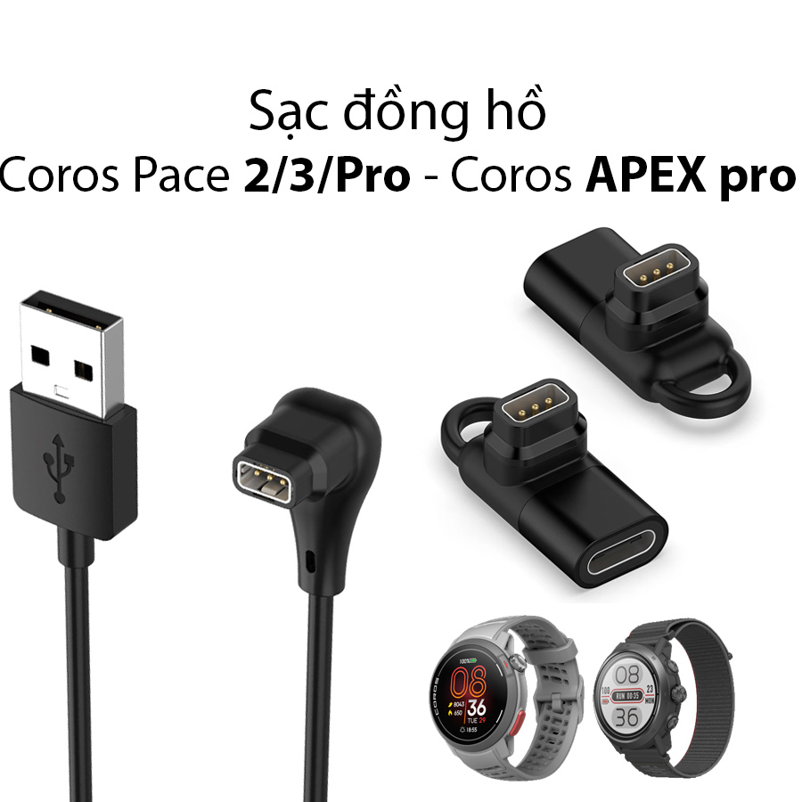 Sạc đồng hồ COROS PACE2 APEX pro VERTIX (Chữ L)