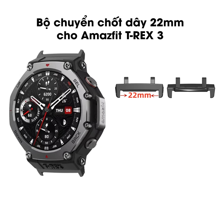 Bộ chuyển chốt thép dây 22mm cho đồng hồ Amazfit T-REX 3