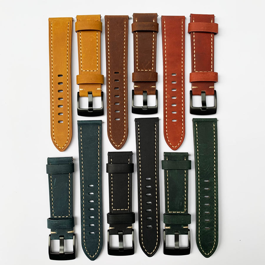 Dây da 20mm 22mm cho đồng hồ thông minh