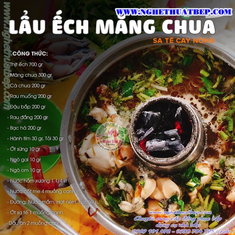 Lẩu Ếch Măng Chua