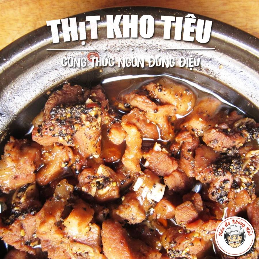 Thịt kho tiêu thơm ngon cho ngày se lạnh