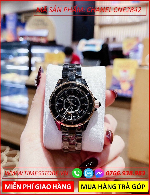 dong-ho-cap-doi-chanel-j12-mat-rose-gold-day-ceramic-den-timesstore-vn