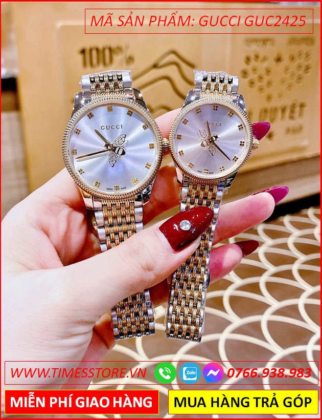 dong-ho-cap-doi-gucci-timeless-mat-tron-trang-day-demi-timesstore-vn