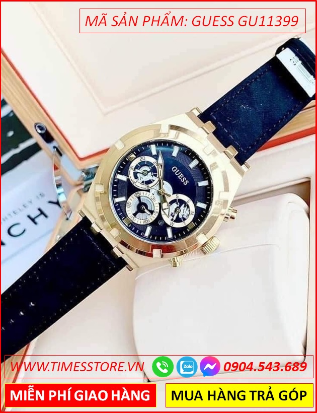 dong-ho-cap-doi-guess-mat-chronograph-vang-gold-day-mau-den-dep-timesstore-vn