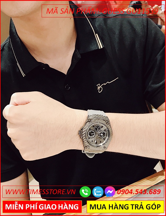 dong-ho-cap-doi-guess-tua-hublot-6-kim-day-sillicone-timesstore-vn