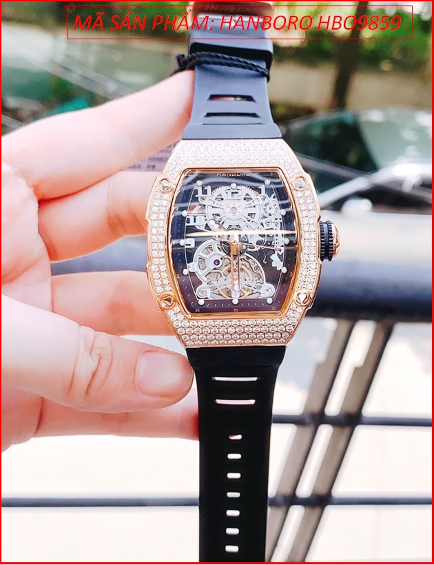 dong-ho-cap-doi-hanboro-automatic-dinh-da-rose-gold-day-silicone-timesstore-vn