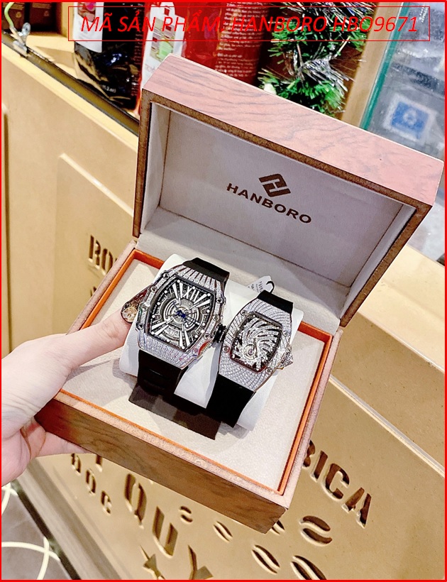 dong-ho-cap-doi-hanboro-automatic-dinh-da-swarovski-day-silicone-timesstore-vn