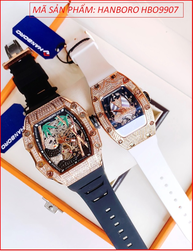 dong-ho-cap-doi-hanboro-automatic-mat-gau-truc-dinh-da-rose-gold-day-silicone-timesstore-vn