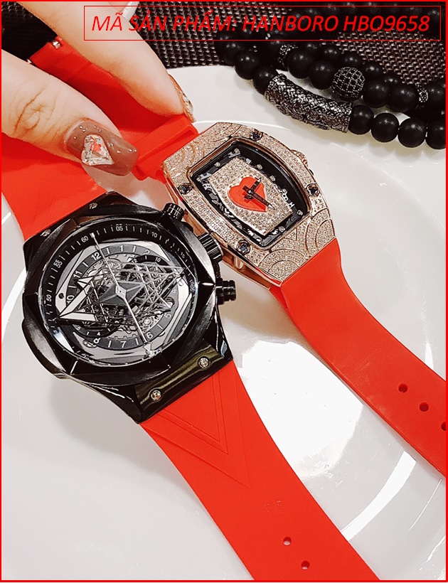 dong-ho-cap-doi-hanboro-automatic-mat-luc-giac-day-silicone-do-timesstore-vn
