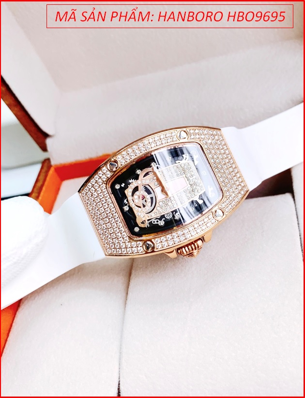 dong-ho-cap-doi-hanboro-automatic-mat-oval-rose-gold-day-silicone-trang-timesstore-vn