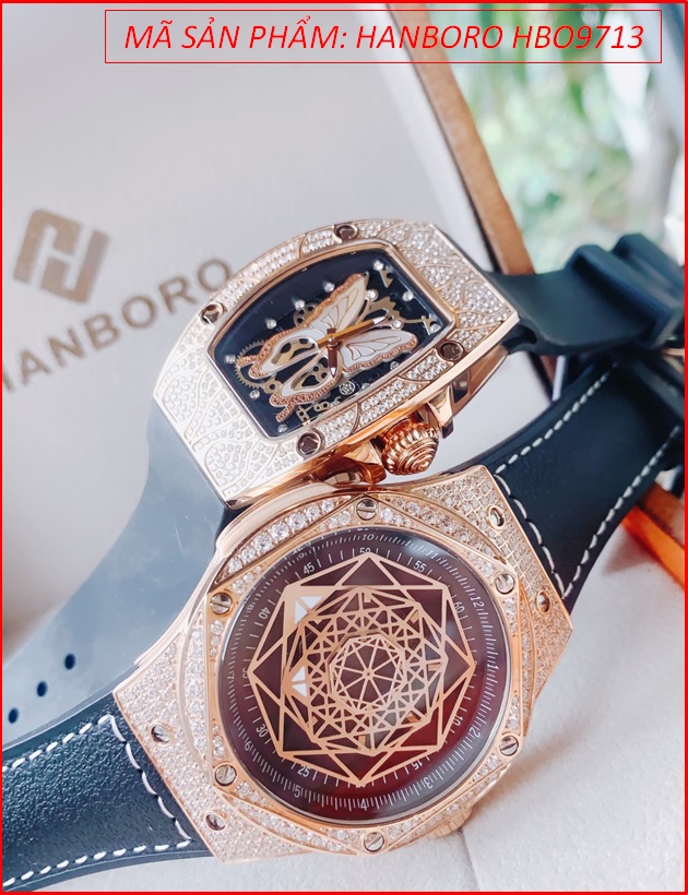 dong-ho-cap-doi-hanboro-mat-vu-tru-full-da-rose-gold-silicone-den-timesstore-vn