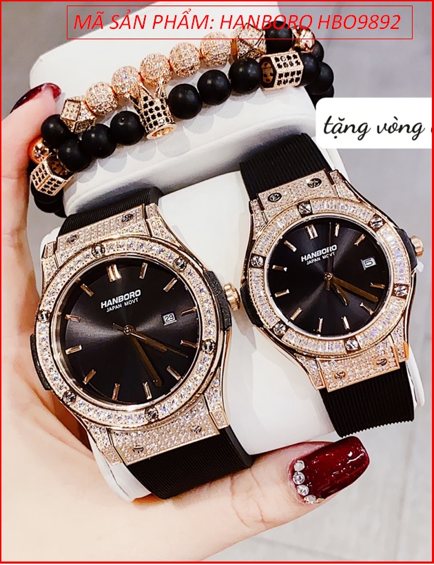 dong-ho-cap-doi-hanboro-tua-hublot-dinh-da-rose-gold-day-sillicone-timesstore-vn