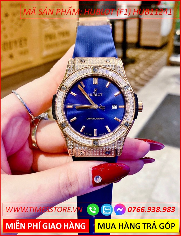 dong-ho-cap-doi-hublot-f1-chronograph-dinh-da-rose-gold-day-sillicone-xanh-timesstore-vn