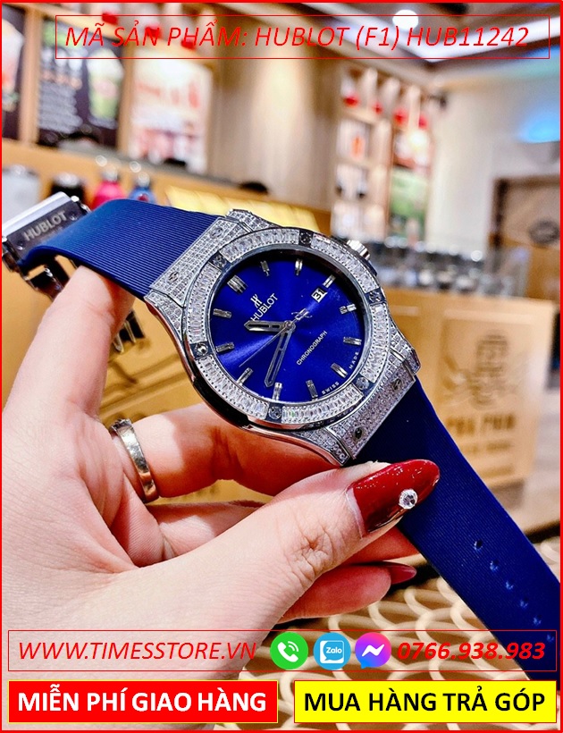 dong-ho-cap-doi-hublot-f1-chronograph-dinh-da-swarovski-day-sillicone-xanh-timesstore-vn