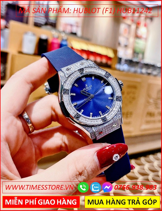 dong-ho-cap-doi-hublot-f1-chronograph-dinh-da-swarovski-day-sillicone-xanh-timesstore-vn