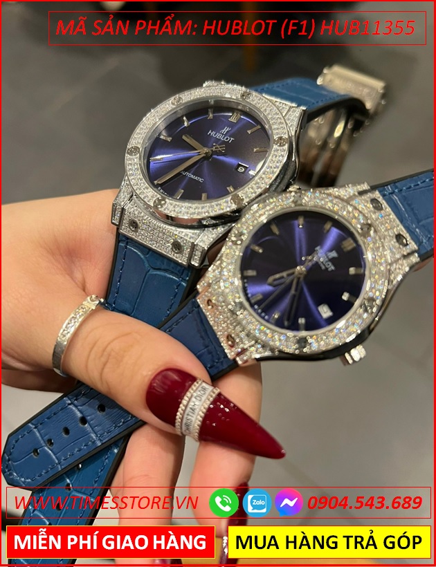 dong-ho-cap-doi-hublot-f1-mat-tron-dinh-da-day-da-xanh-boc-silicone-timesstore-vn