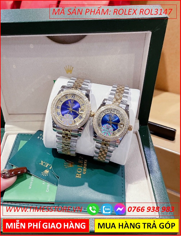 dong-ho-cap-doi-rolex-date-just-mat-xanh-dinh-da-day-demi-vang-timesstore-vn