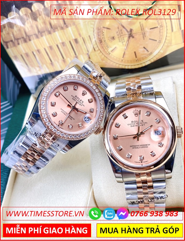 dong-ho-cap-doi-rolex-f1-datejust-mat-hong-nieng-tron-day-demi-timesstore-vn