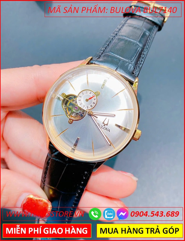 dong-ho-nam-bulova-automatic-mat-trang-lo-tim-day-da-timesstore-vn