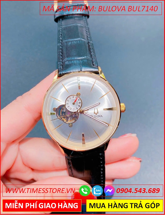 dong-ho-nam-bulova-automatic-mat-trang-lo-tim-day-da-timesstore-vn