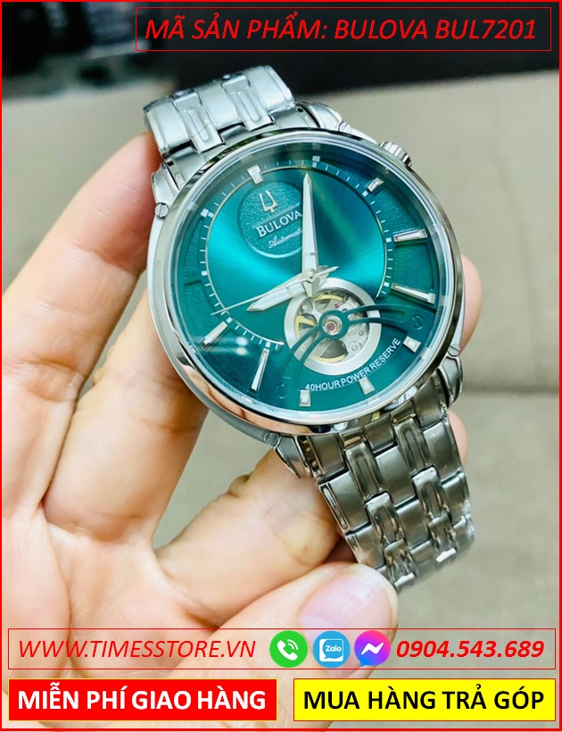 dong-ho-nam-bulova-automatic-mat-xanh-day-kim-loai-timesstore-vn