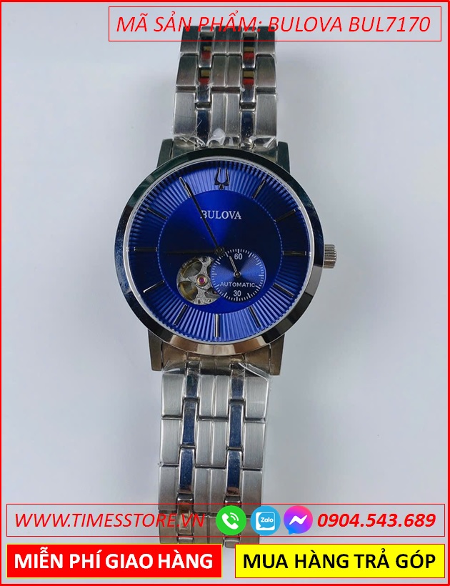 dong-ho-nam-bulova-automatic-mat-xanh-day-kim-loai-timesstore-vn