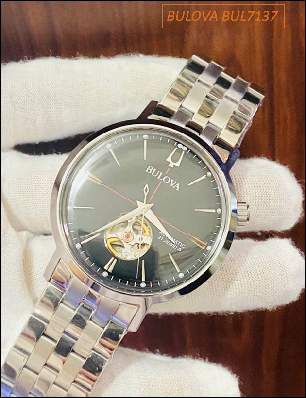 Wow Đẹp quá❤️Đồng Hồ Nam Bulova Automatic Cơ Tự động Lộ Tim