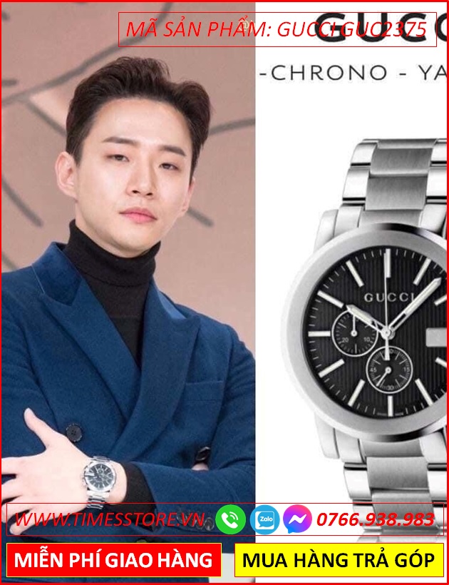 dong-ho-nam-gucci-chrono-mat-tron-den-day-kim-loai-timesstore-vn