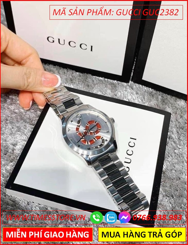 dong-ho-nam-gucci-timeless-mat-hinh-con-ran-day-kim-loai-timesstore-vn