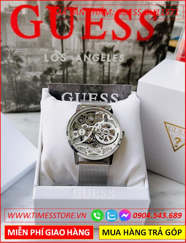 dong-ho-nam-guess-analog-mat-tron-lo-co-day-mesh-luoi-timesstore-vn