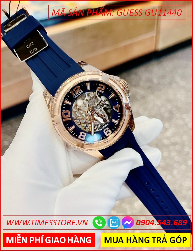 dong-ho-nam-guess-blue-skeleton-analogue-automatic-day-silicone-xanh-timesstore-vn