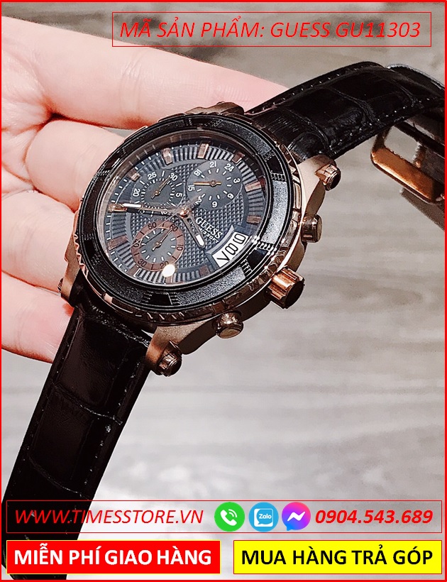 dong-ho-nam-guess-thoi-trang-chronograph-mat-tron-vien-rose-day-da-dep-gia-re-timesstore-vn