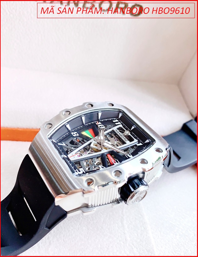 dong-ho-nam-hanboro-automatic-lo-may-day-silicone-den-chinh-hang-timesstore-vn