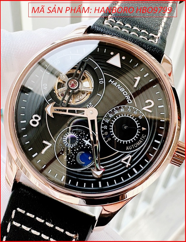 dong-ho-nam-hanboro-automatic-mat-tron-den-rose-gold-day-da-timesstore-vn