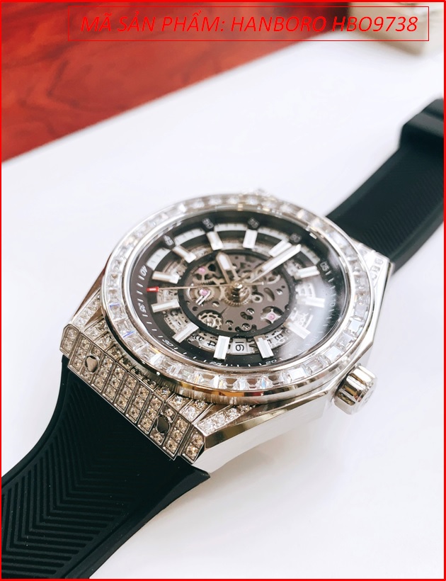 dong-ho-nam-hanboro-automatic-tua-hublot-mat-dinh-da-day-sillicone-timesstore-vn