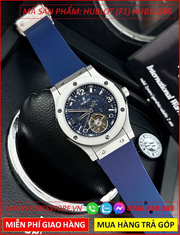 dong-ho-nam-hublot-f1-automatic-mat-tron-lo-may-day-sillicone-xanh-timesstore-vn