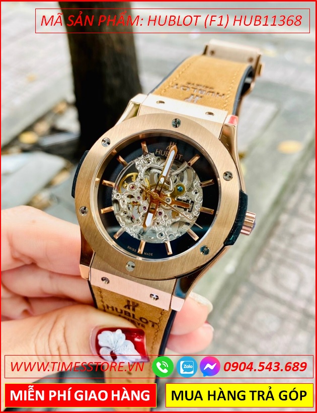 dong-ho-nam-hublot-f1-automatic-mat-tron-rose-gold-lo-co-day-da-nau-boc-silicone-timesstore-vn