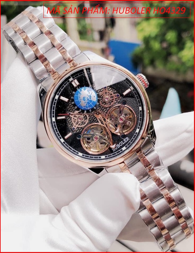 dong-ho-nam-huboler-by-hanboro-automatic-mat-tron-den-day-kim-loai-demi-rose-gold-chinh-hang-dep-gia-re-timesstore-vn