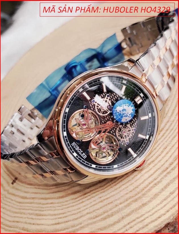 dong-ho-nam-huboler-by-hanboro-automatic-mat-tron-den-day-kim-loai-demi-rose-gold-chinh-hang-dep-gia-re-timesstore-vn