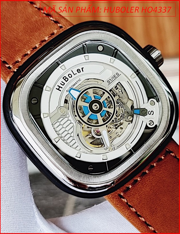 dong-ho-nam-huboler-tua-7-friday-automatic-mat-vuong-trang-day-sillicon-ep-da-nau-chinh-hang-dep-gia-re-timesstore-vn