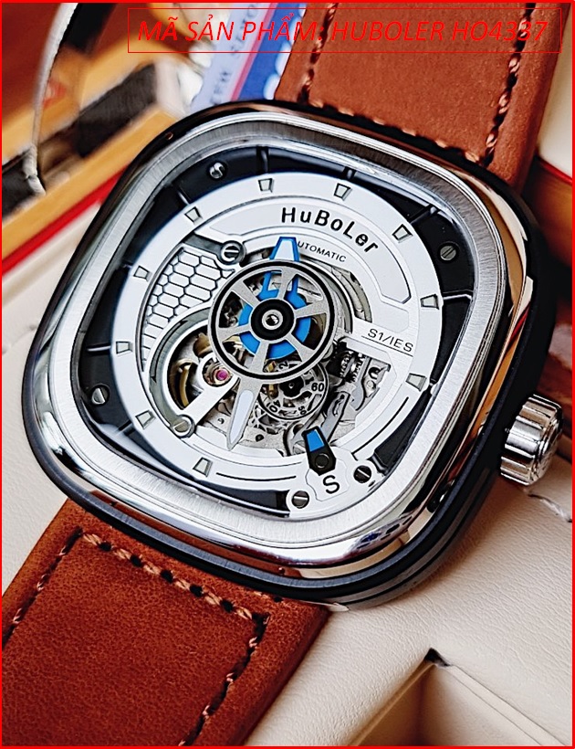 dong-ho-nam-huboler-tua-7-friday-automatic-mat-vuong-trang-day-sillicon-ep-da-nau-chinh-hang-dep-gia-re-timesstore-vn