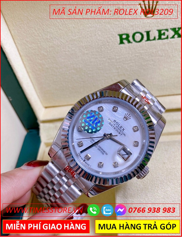 dong-ho-nam-rolex-date-just-f1-automatic-mat-trang-khia-day-kim-loai-timesstore-vn