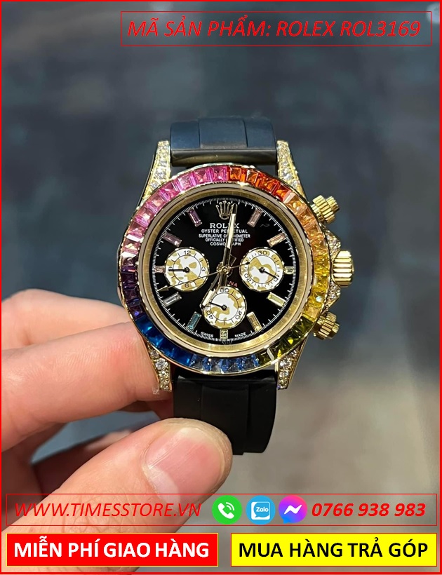 dong-ho-nam-rolex-f1-automatic-daytona-rainbow-day-sillicone-timesstore-vn