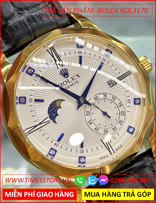 dong-ho-nam-rolex-f1-automatic-geneve-mat-trang-day-da-timesstore-vn