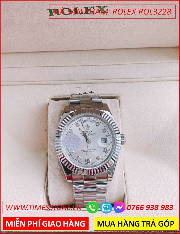 dong-ho-nam-rolex-f1-co-2-lich-mat-trang-nieng-khia-day-kim-loai-timesstore-vn