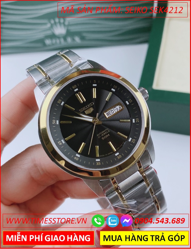 dong-ho-nam-seiko-5-automatic-mat-tron-den-day-kim-loai-demi-vang-timesstore-vn