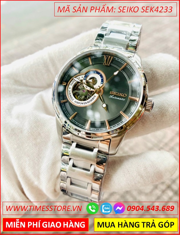 dong-ho-nam-seiko-automatic-mat-tron-den-lo-tim-day-kim-loai-timesstore-vn