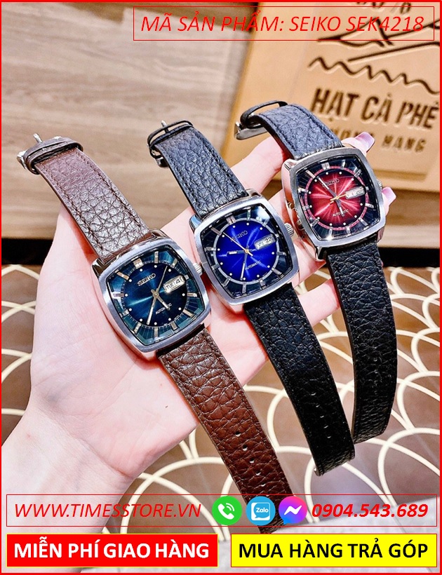 dong-ho-nam-seiko-recraft-automatic-mat-vuong-xanh-duong-day-da-timesstore-vn